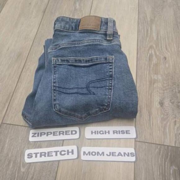 American Eagle stretch Mom Jeans high waist size 2 - Picture 4 of 11